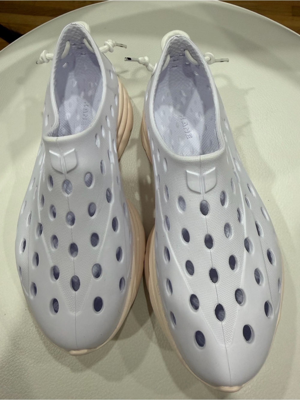 White Slip-On Kids Water-Resistant Clog Shoes